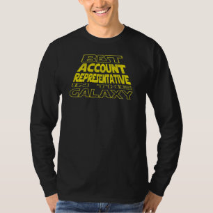 Accountvertegenwoordiger Space Backside Design T-shirt