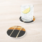 Accoustic Guitar Strings in Motion Zandsteen Onderzetter (Zijkant)