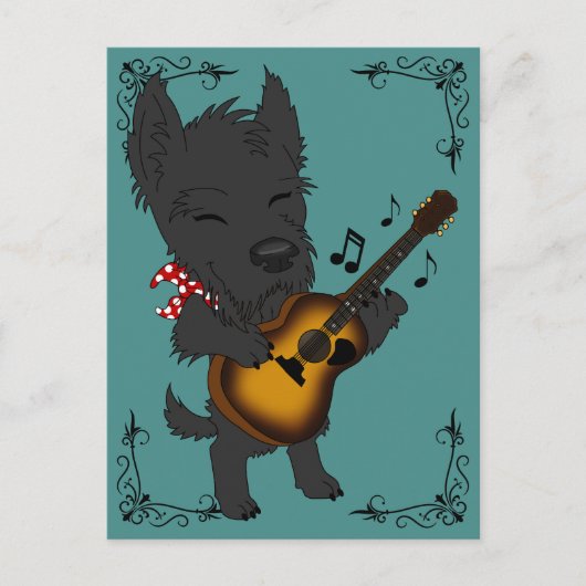 Accoustic Scottie Briefkaart (Voorkant)