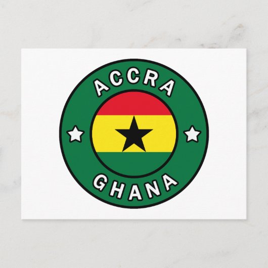Accra Ghana Briefkaart (Voorkant)
