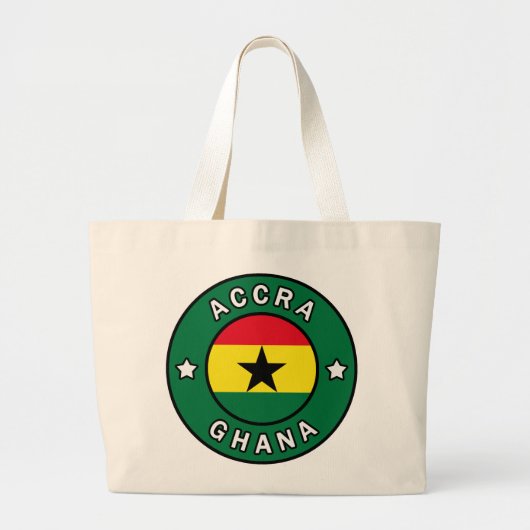 Accra Ghana Grote Tote Bag (Voorkant)