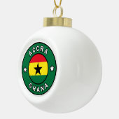 Accra Ghana Keramische Bal Ornament (Rechts)