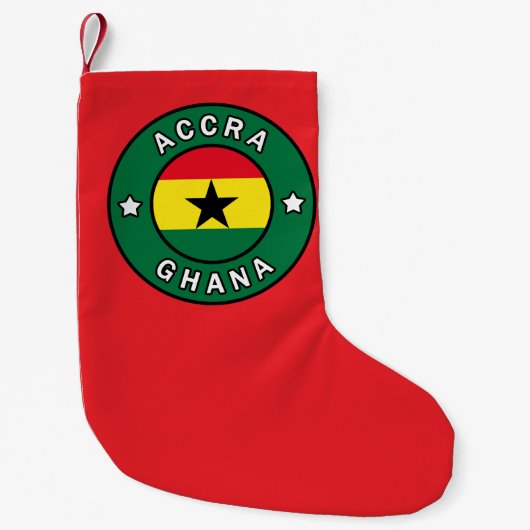 Accra Ghana Kleine Kerstsok (Voorkant)