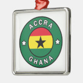Accra Ghana Metalen Ornament (Links)