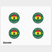 Accra Ghana Ovale Sticker (Vel)