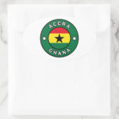 Accra Ghana Ovale Sticker (Tas)
