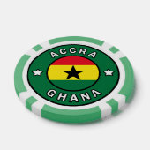 Accra Ghana Pokerchips (Enkel)
