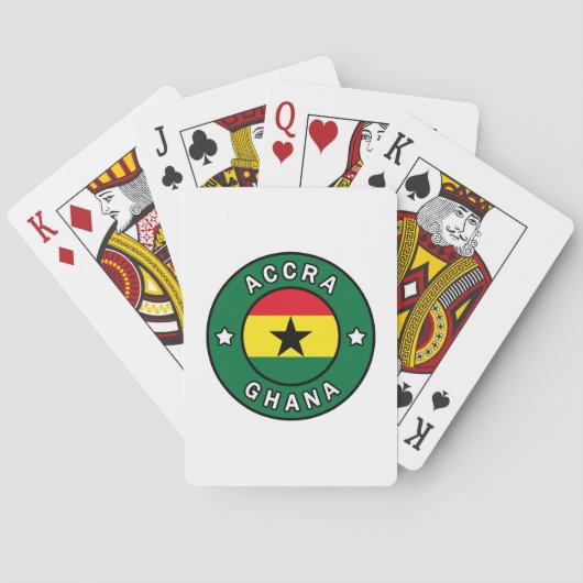 Accra Ghana Pokerkaarten (Achterkant)