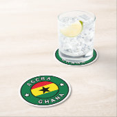 Accra Ghana Ronde Kartonnen Onderzetter (Insitu)