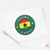 Accra Ghana Ronde Sticker (Envelop)