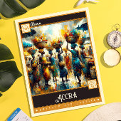 Accra, Ghana |  schilderij Briefkaart