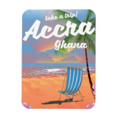 Accra Ghana strand reisposter Magneet (Verticaal)