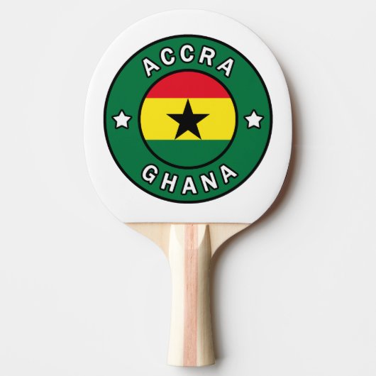 Accra Ghana Tafeltennisbatje (Voorkant)