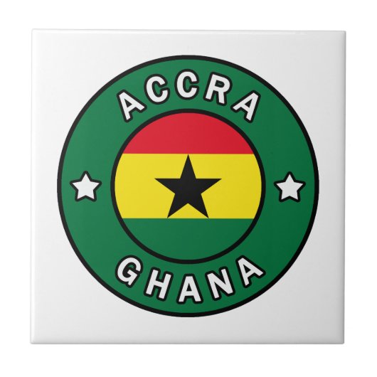 Accra Ghana Tegeltje (Voorkant)