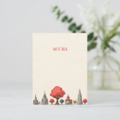 Accra Ghana Travel Briefkaart (Staand voorkant)