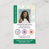 Accreditatie notaris openbare foto QR code groen Visitekaartje (Voorkant)