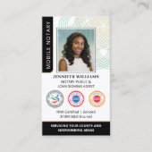 Accreditatie Notaris Openbare foto QR Code Zwart Visitekaartje (Voorkant)