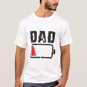 Accu van papa laag – Grappige ouderhumor T-shirt