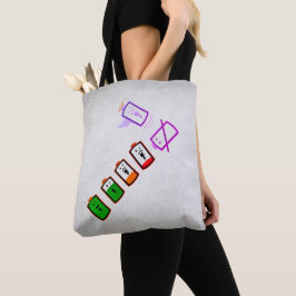 Accuduur - Retro Glowy Color Mix Edition Tote Bag