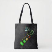 Accuduur - Retro Green Color Mix Edition Tote Bag (Voorkant)
