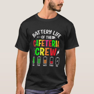 Accuduur van de Cafeteria Crew Cafeteria School T-shirt