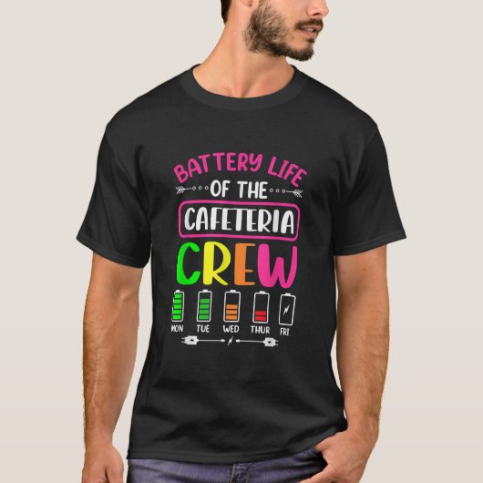 Accuduur van de Cafeteria Crew Cafeteria School T-shirt (Voorkant)