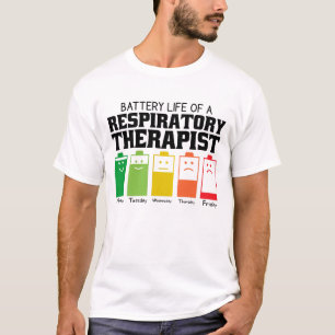 Accuduur van een ademhalingstherapie t-shirt
