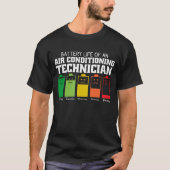 Accuduur van een airconditioningtechnicus t-shirt (Voorkant)