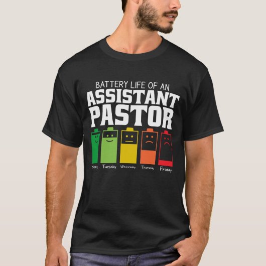 Accuduur van een assistent pastor t-shirt (Voorkant)