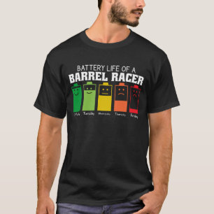 Accuduur van een barrel racer t-shirt