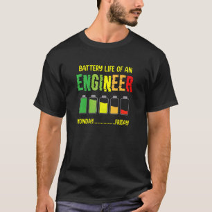 Accuduur van een engineer engineering week t-shirt
