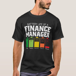Accuduur van een financieel manager t-shirt