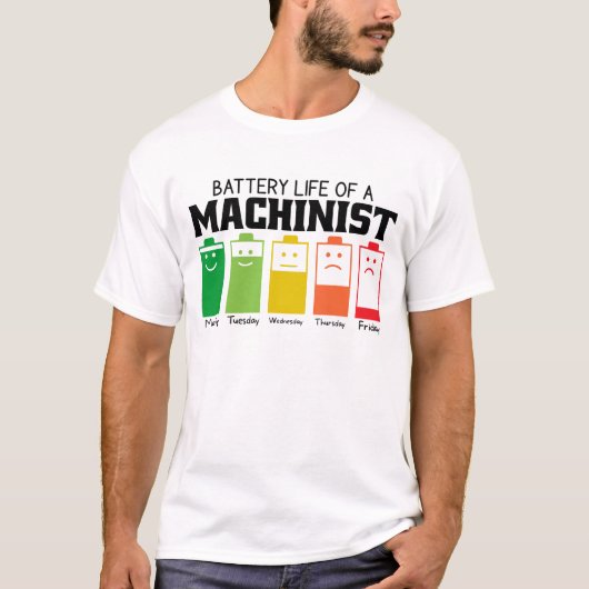 Accuduur van een machine t-shirt (Voorkant)