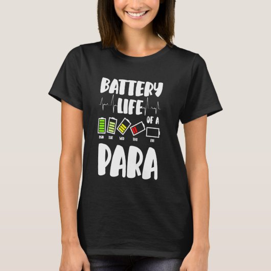 Accuduur van een Para Assistant Paraeducator T-shirt (Voorkant)