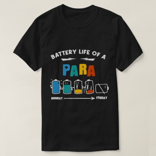 Accuduur van een Paraprofessional, Funny Para, Pa T-shirt (Design voorkant)