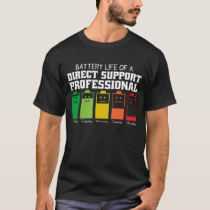 Accuduur van een Professional voor directe support T-shirt