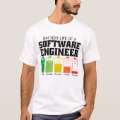 Accuduur van een software engineer t-shirt (Voorkant)