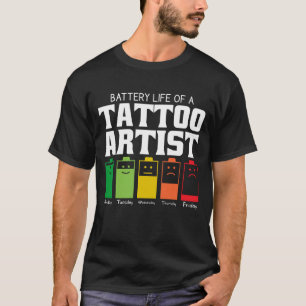 Accuduur van een Tattoo artiest T-shirt