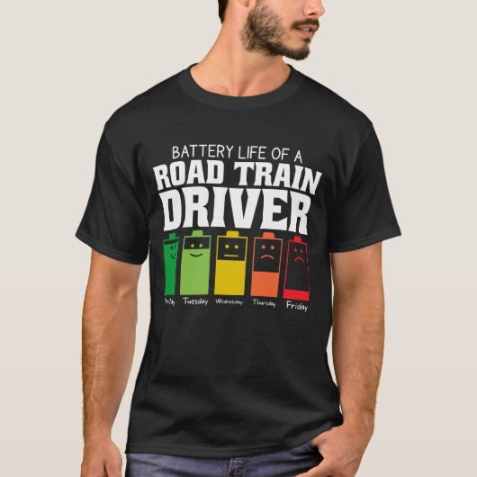 Accuduur van een treinbestuurder t-shirt (Voorkant)