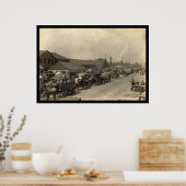 Accumulerende voedselladingen in New York 1916 Poster (Keuken)