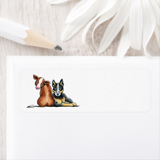 ACD en bruine Koe Etiket (Insitu)