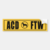 ACD - FTW BUMPERSTICKER (Voorkant)