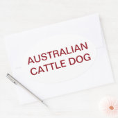 ACD-naam Ovale Sticker (Envelop)