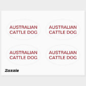 ACD-naam Ovale Sticker (Vel)