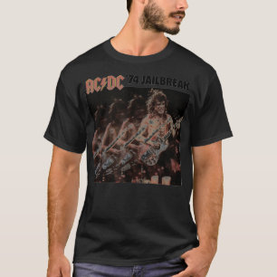 ACDC '74 Jailbreak EP-kunstwerk T-shirt