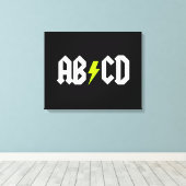 ACDC Gele Bout Canvas Afdruk (Insitu (Houten vloer))