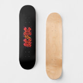 ACDC Logo Kunst Persoonlijk Skateboard (Voorkant)