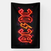ACDC Logo Kunst Spandoek (Verticaal)