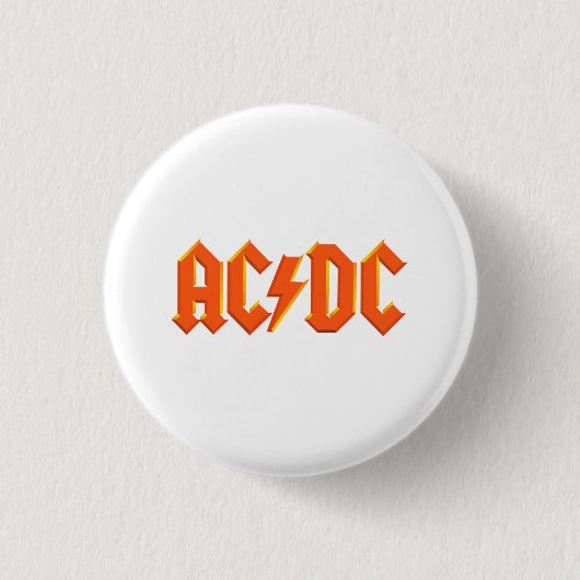 ACDC-muziekband Ronde Button 3,2 Cm (Voorkant)
