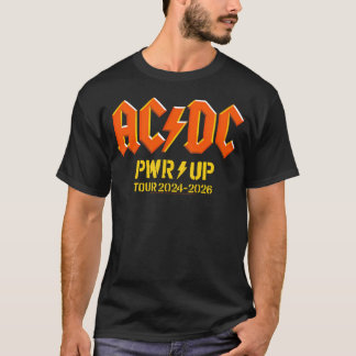 Acdc Pwr Up Wereldtournee Vlaggen T-shirt